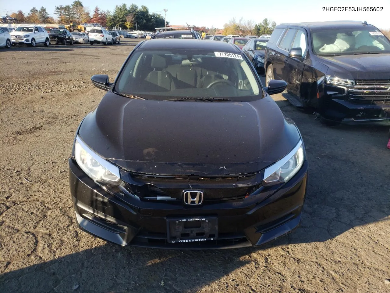 2018 Honda Civic Lx VIN: 2HGFC2F53JH565602 Lot: 77200124