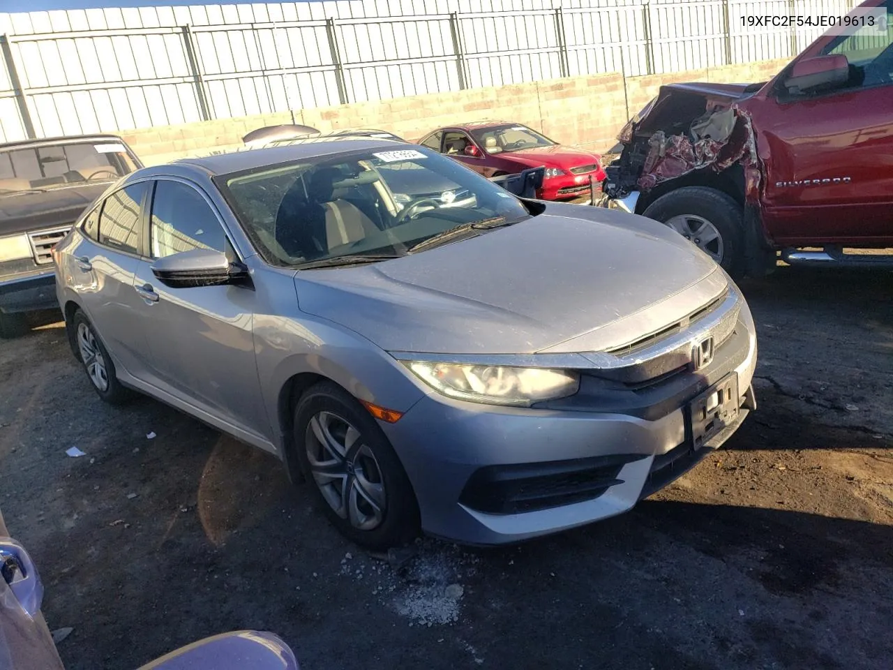 2018 Honda Civic Lx VIN: 19XFC2F54JE019613 Lot: 77216664