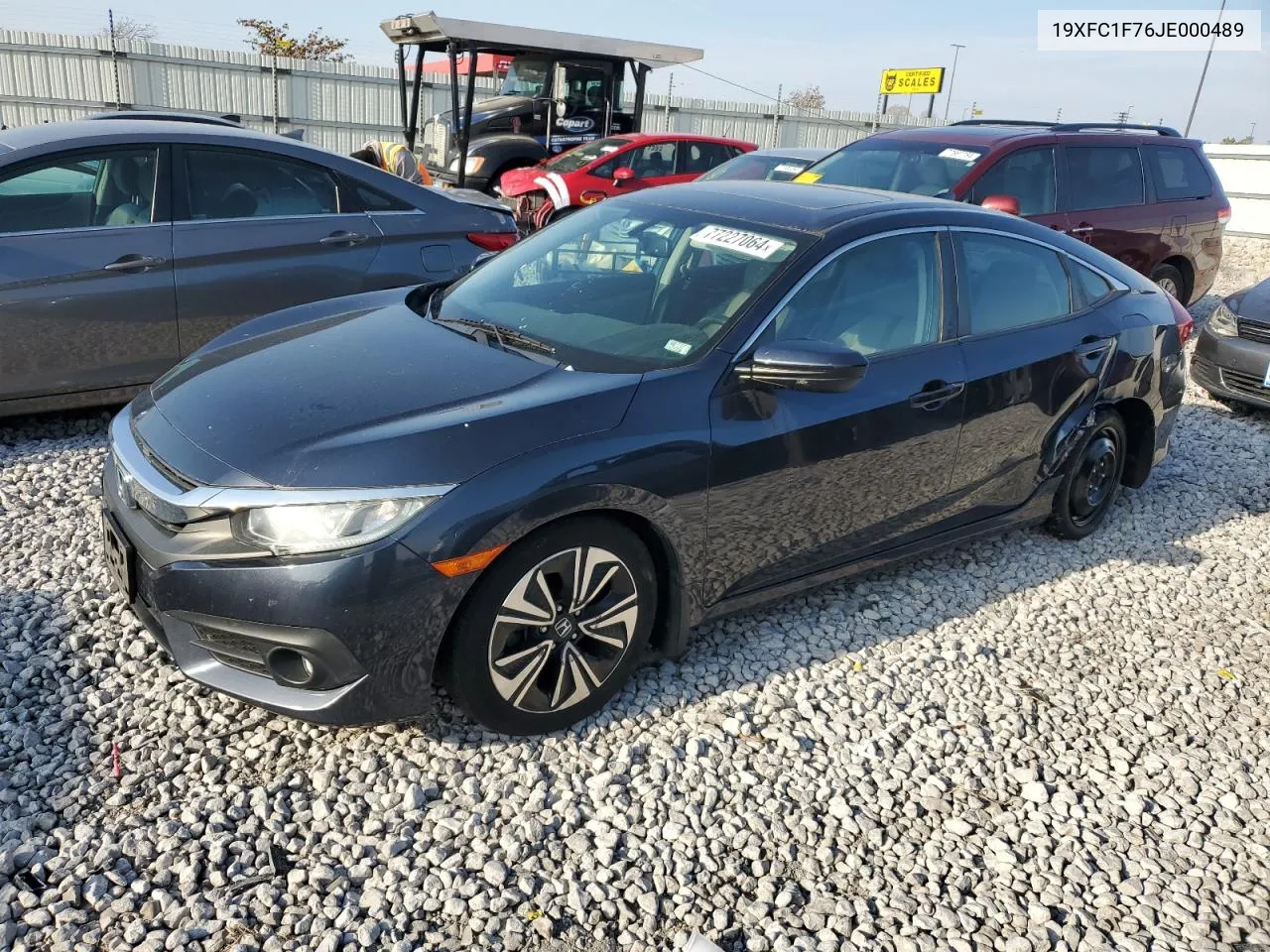 19XFC1F76JE000489 2018 Honda Civic Exl