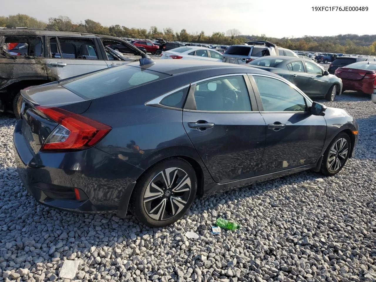 2018 Honda Civic Exl VIN: 19XFC1F76JE000489 Lot: 77227064