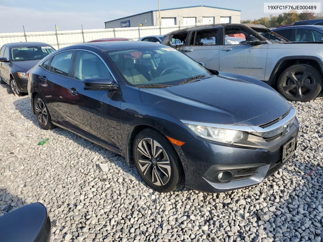 2018 Honda Civic Exl VIN: 19XFC1F76JE000489 Lot: 77227064