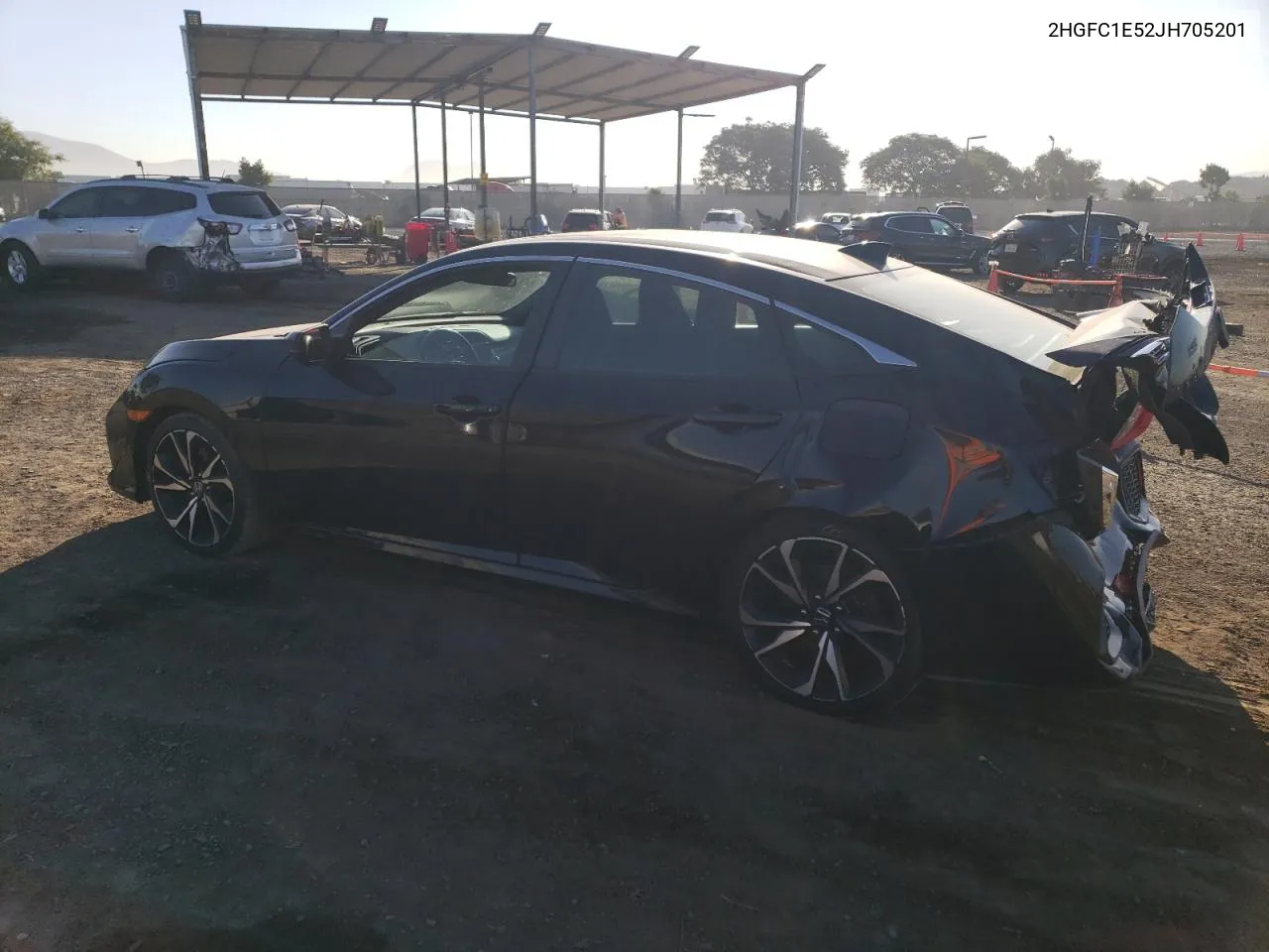 2018 Honda Civic Si VIN: 2HGFC1E52JH705201 Lot: 77232254