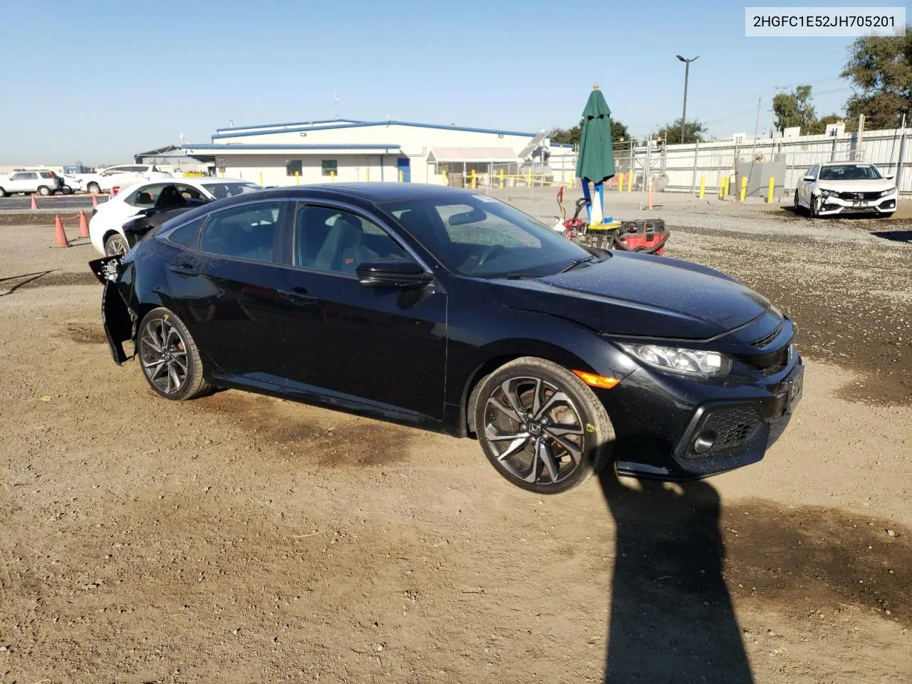 2018 Honda Civic Si VIN: 2HGFC1E52JH705201 Lot: 77232254