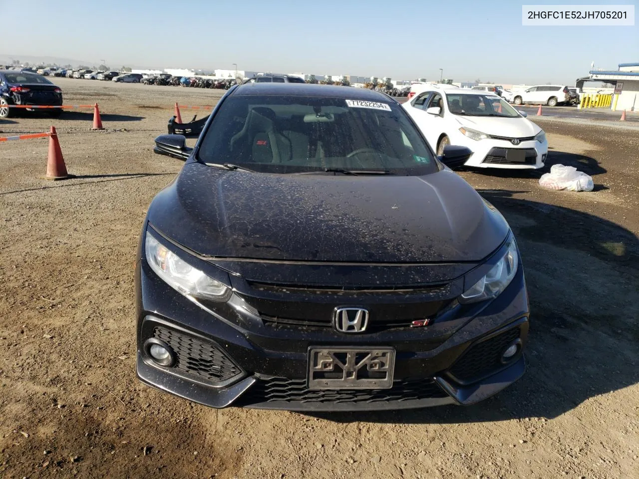 2018 Honda Civic Si VIN: 2HGFC1E52JH705201 Lot: 77232254