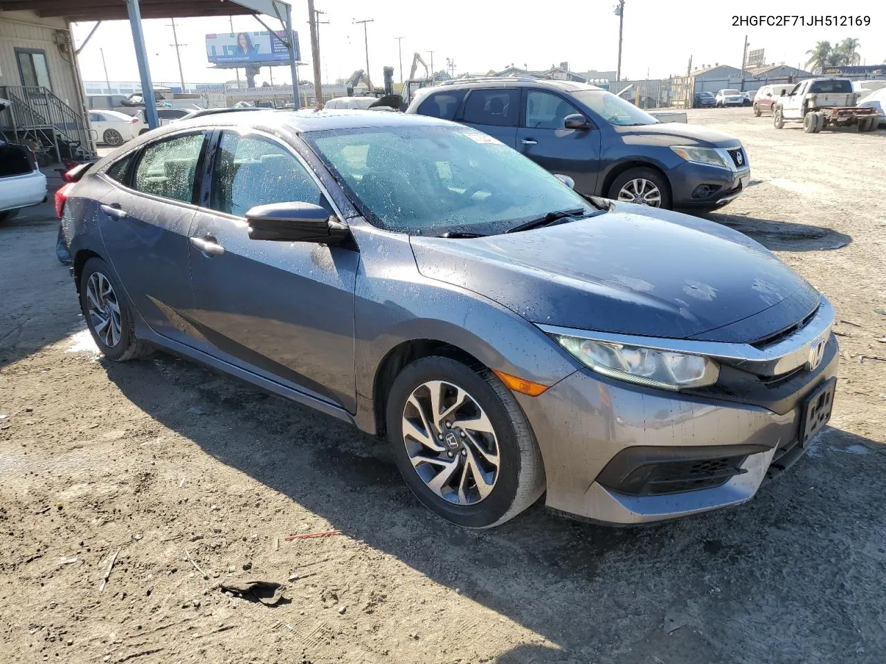 2018 Honda Civic Ex VIN: 2HGFC2F71JH512169 Lot: 77256474