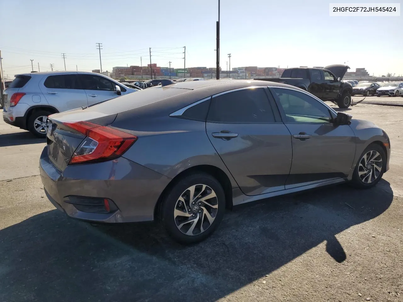 2018 Honda Civic Ex VIN: 2HGFC2F72JH545424 Lot: 77331354