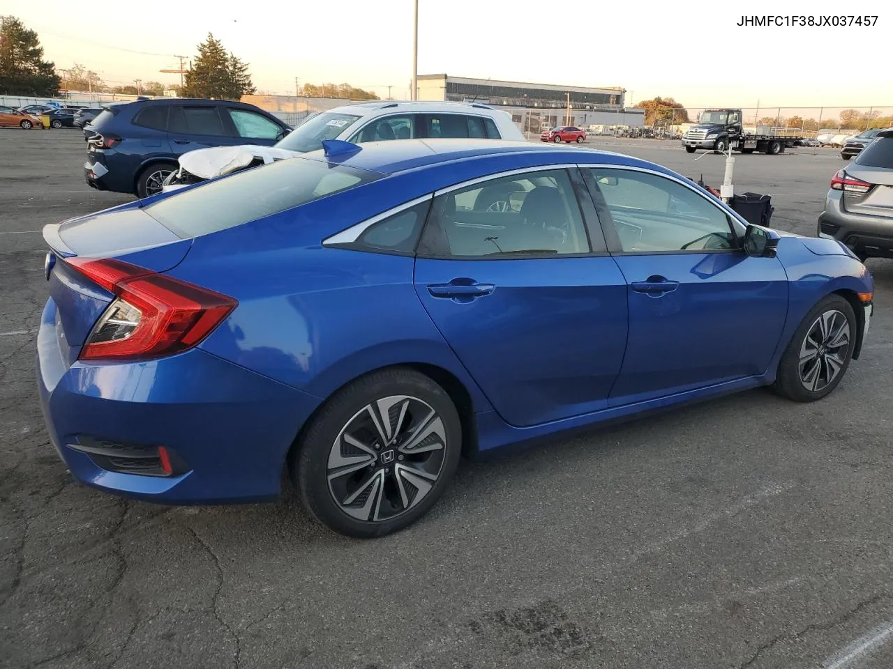 2018 Honda Civic Ex VIN: JHMFC1F38JX037457 Lot: 77348034