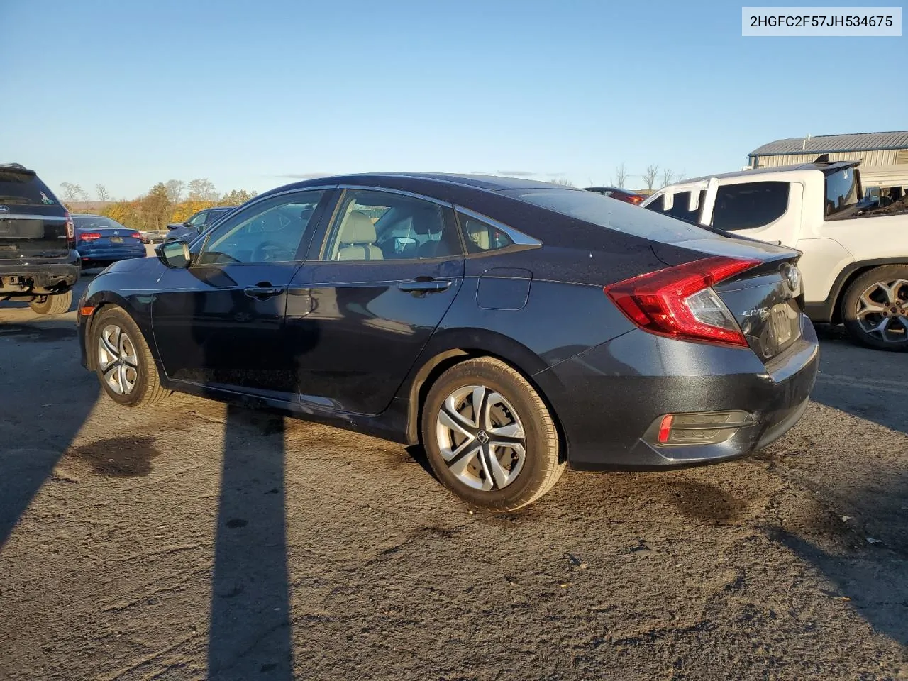 2018 Honda Civic Lx VIN: 2HGFC2F57JH534675 Lot: 77358384