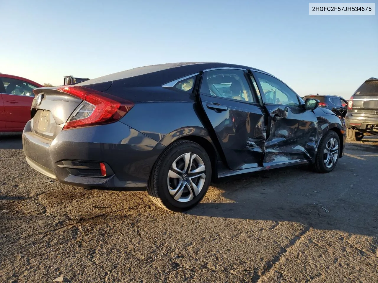 2018 Honda Civic Lx VIN: 2HGFC2F57JH534675 Lot: 77358384