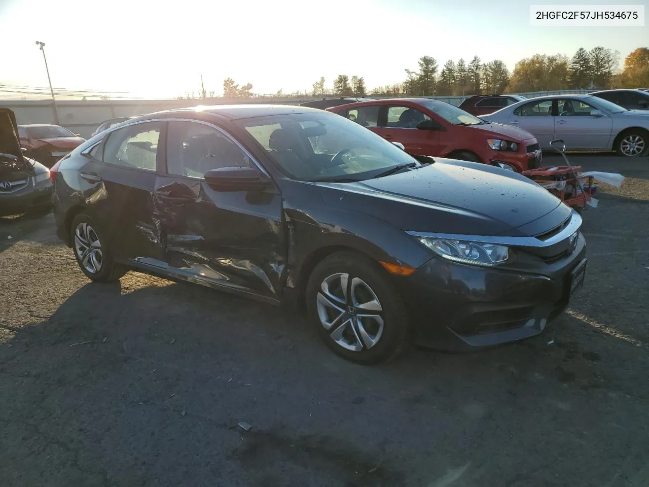 2018 Honda Civic Lx VIN: 2HGFC2F57JH534675 Lot: 77358384