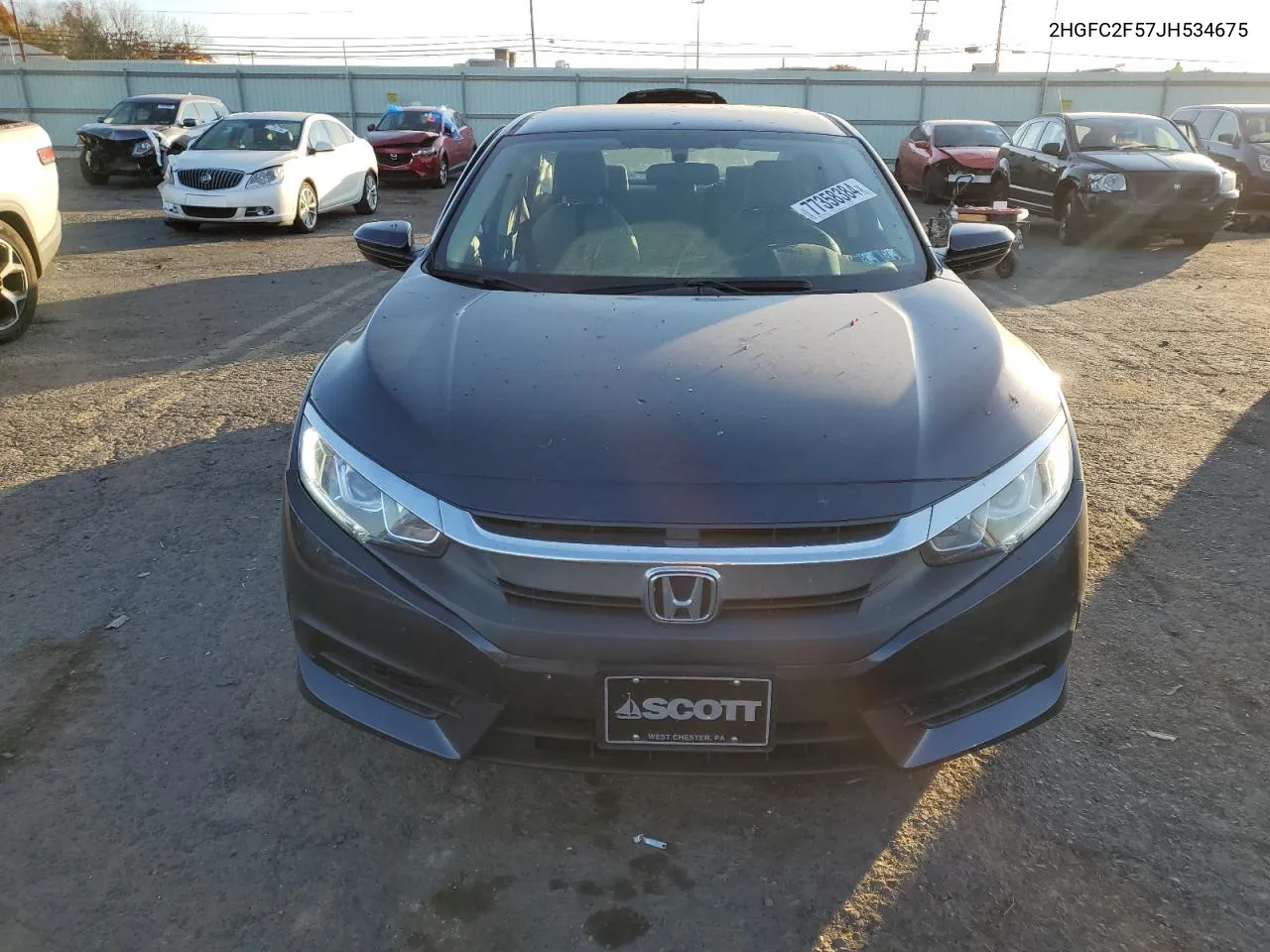 2018 Honda Civic Lx VIN: 2HGFC2F57JH534675 Lot: 77358384