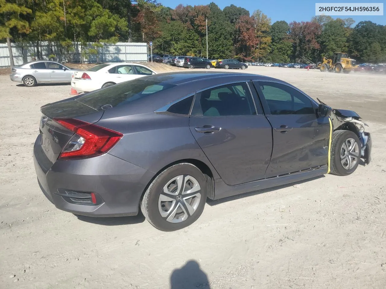 2018 Honda Civic Lx VIN: 2HGFC2F54JH596356 Lot: 77427614