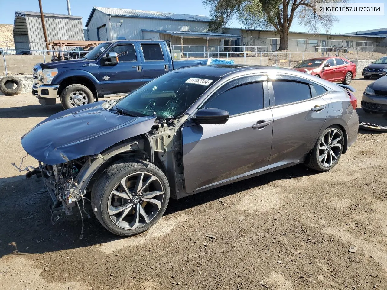 2018 Honda Civic Si VIN: 2HGFC1E57JH703184 Lot: 77430754