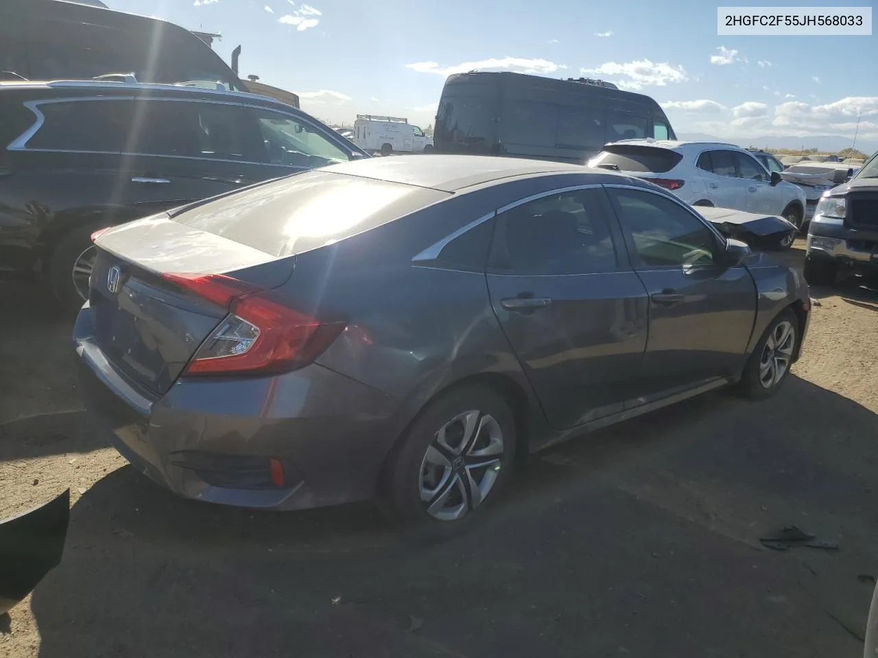 2HGFC2F55JH568033 2018 Honda Civic Lx