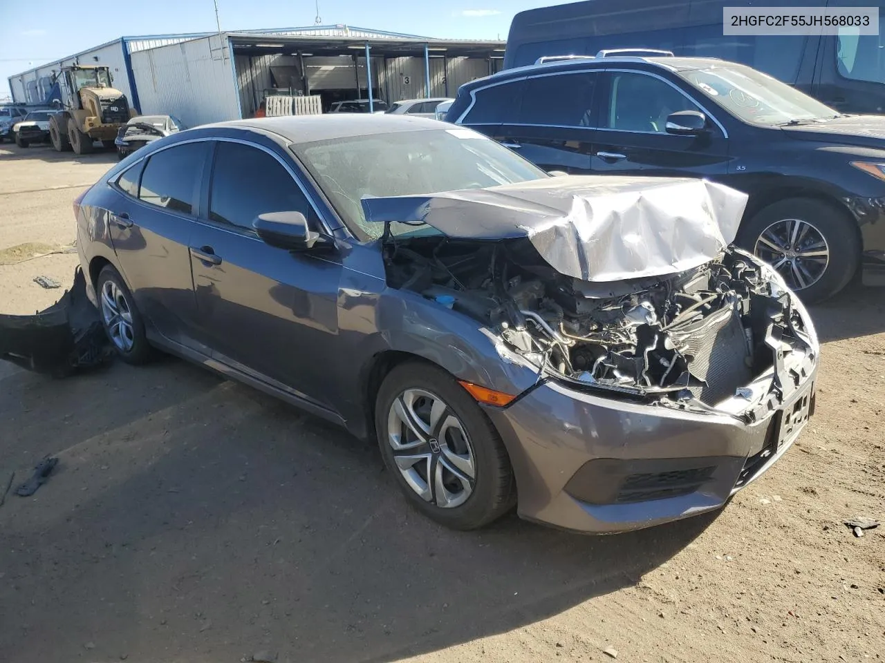 2HGFC2F55JH568033 2018 Honda Civic Lx