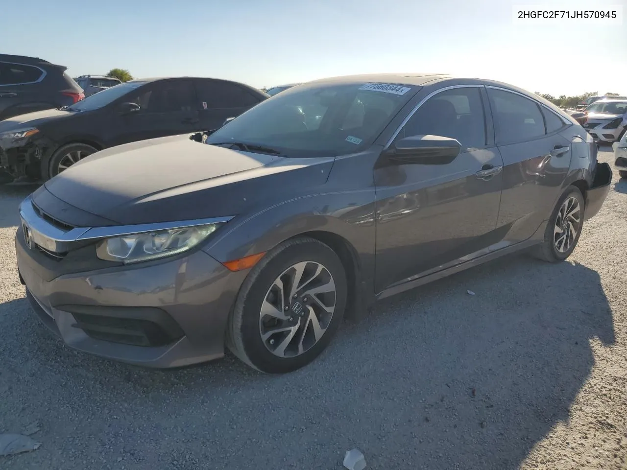 2018 Honda Civic Ex VIN: 2HGFC2F71JH570945 Lot: 77560344