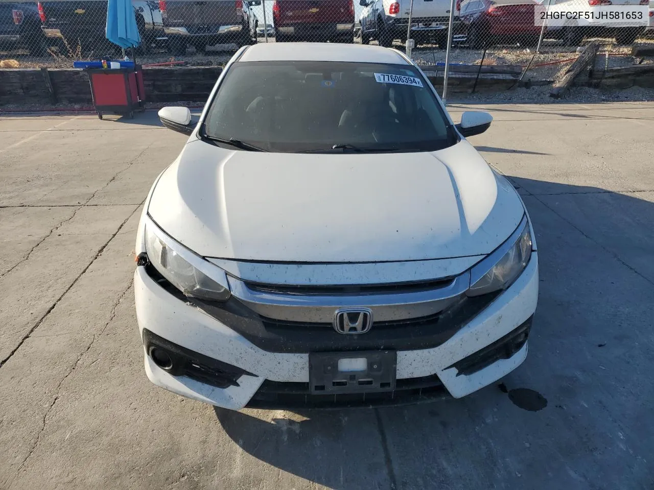 2018 Honda Civic Lx VIN: 2HGFC2F51JH581653 Lot: 77606394