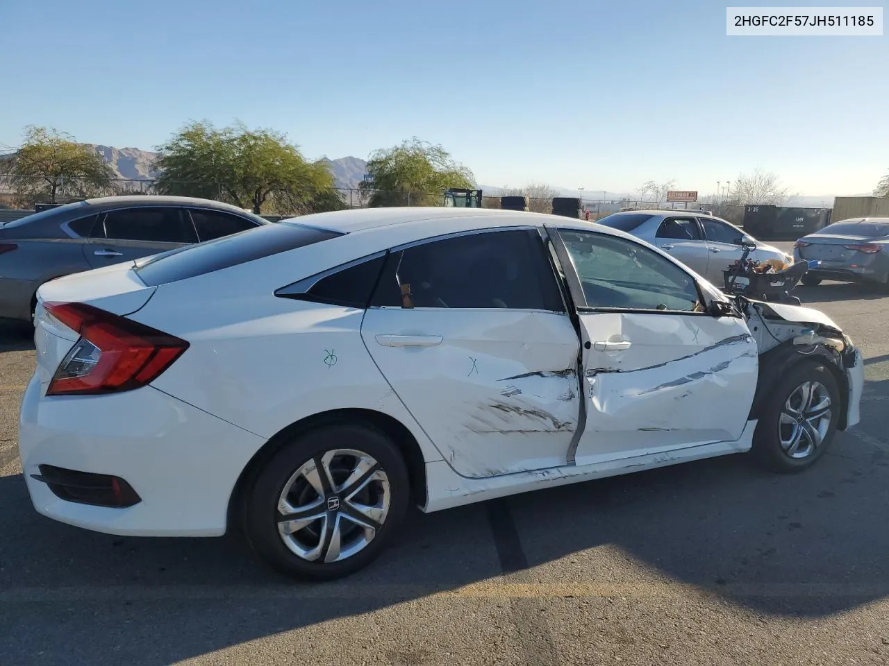 2018 Honda Civic Lx VIN: 2HGFC2F57JH511185 Lot: 77746304