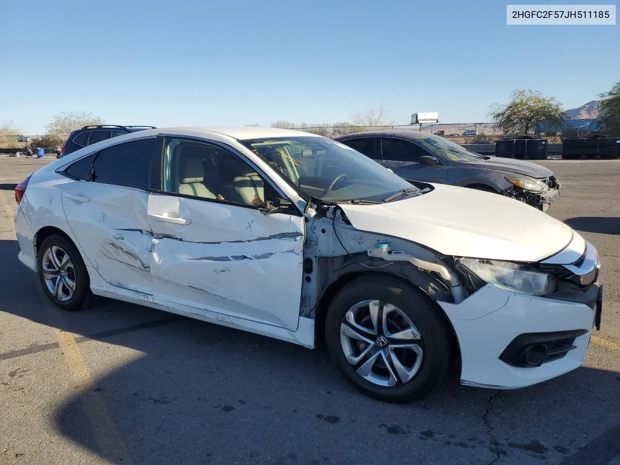 2018 Honda Civic Lx VIN: 2HGFC2F57JH511185 Lot: 77746304