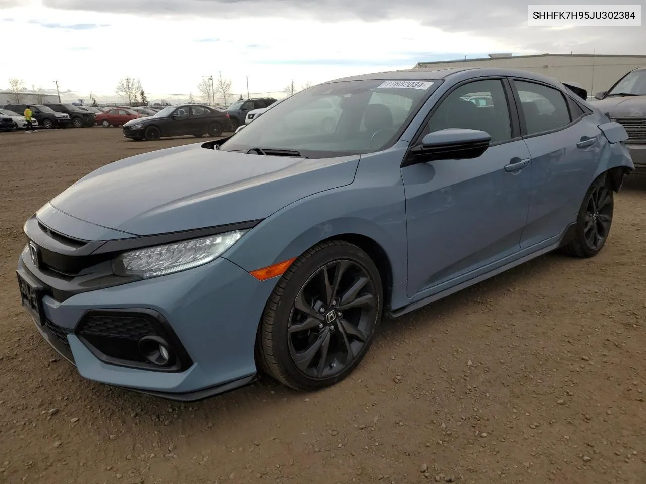 2018 Honda Civic Sport Touring VIN: SHHFK7H95JU302384 Lot: 77882034