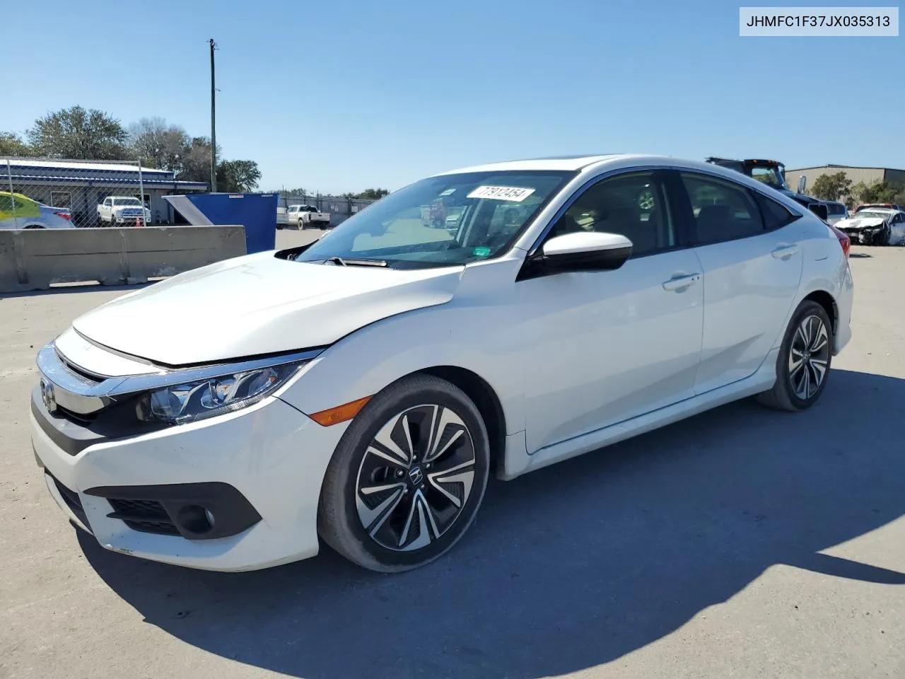 2018 Honda Civic Ex VIN: JHMFC1F37JX035313 Lot: 77912454