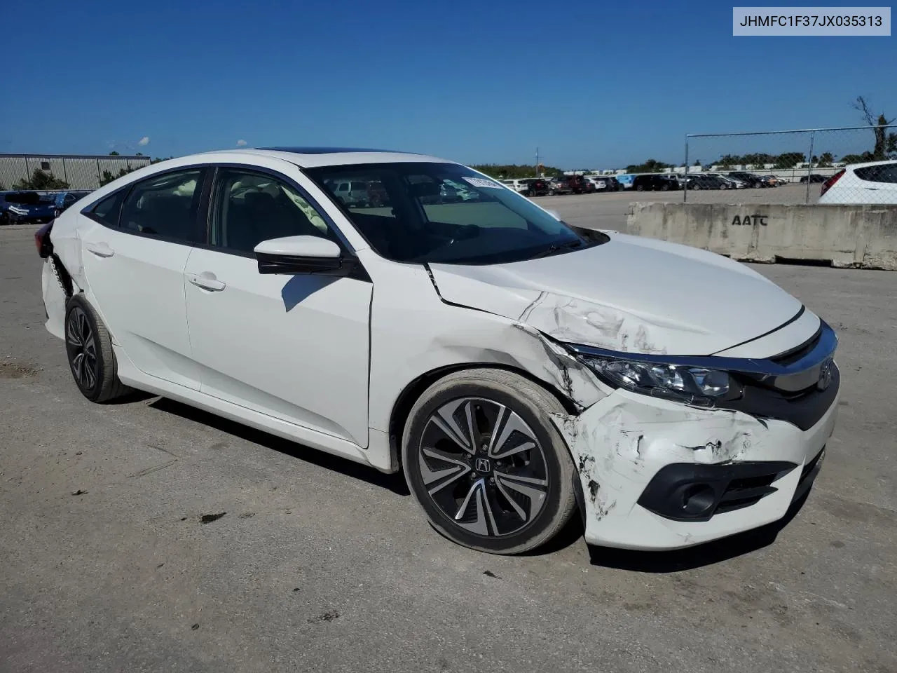 2018 Honda Civic Ex VIN: JHMFC1F37JX035313 Lot: 77912454