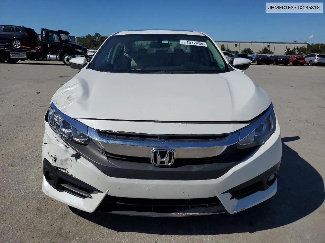 2018 Honda Civic Ex VIN: JHMFC1F37JX035313 Lot: 77912454