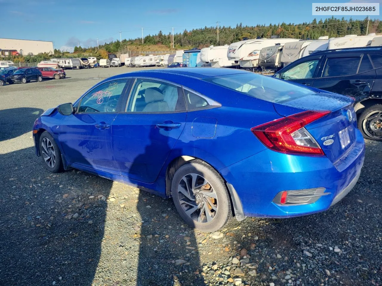 2018 Honda Civic Ex VIN: 2HGFC2F85JH023685 Lot: 77930534