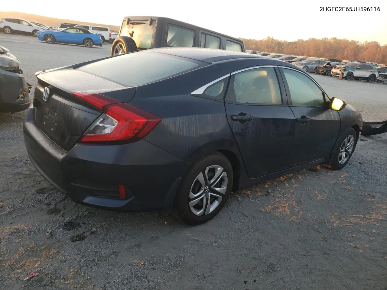 2HGFC2F65JH596116 2018 Honda Civic Lx