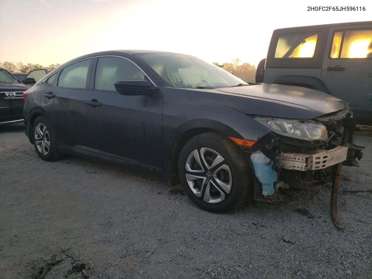 2HGFC2F65JH596116 2018 Honda Civic Lx