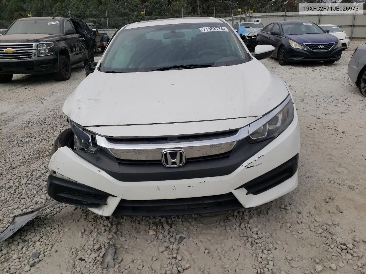 2018 Honda Civic Ex VIN: 19XFC2F71JE026973 Lot: 77953774