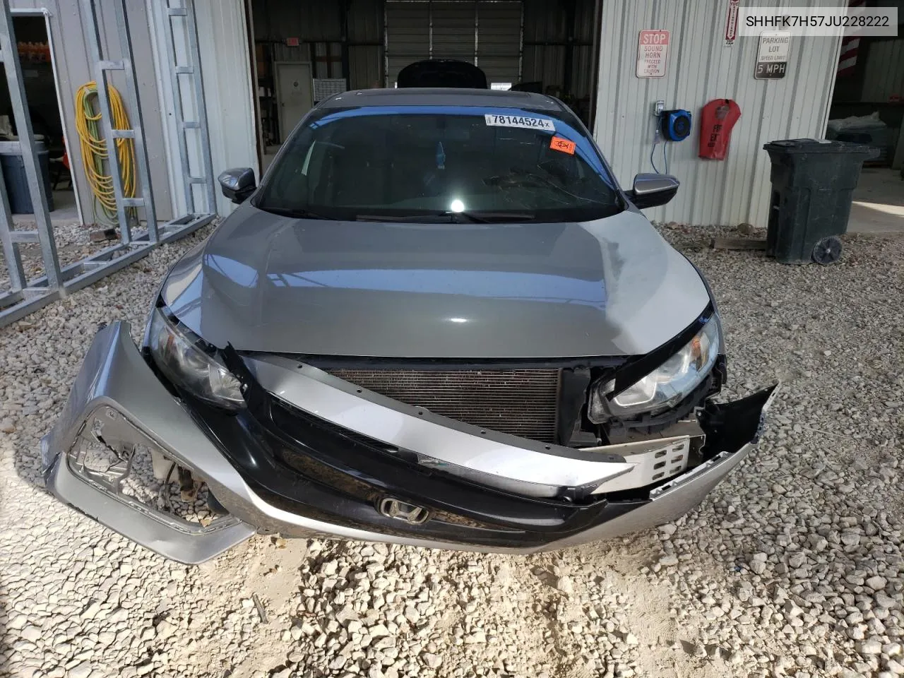 2018 Honda Civic Ex VIN: SHHFK7H57JU228222 Lot: 78144524