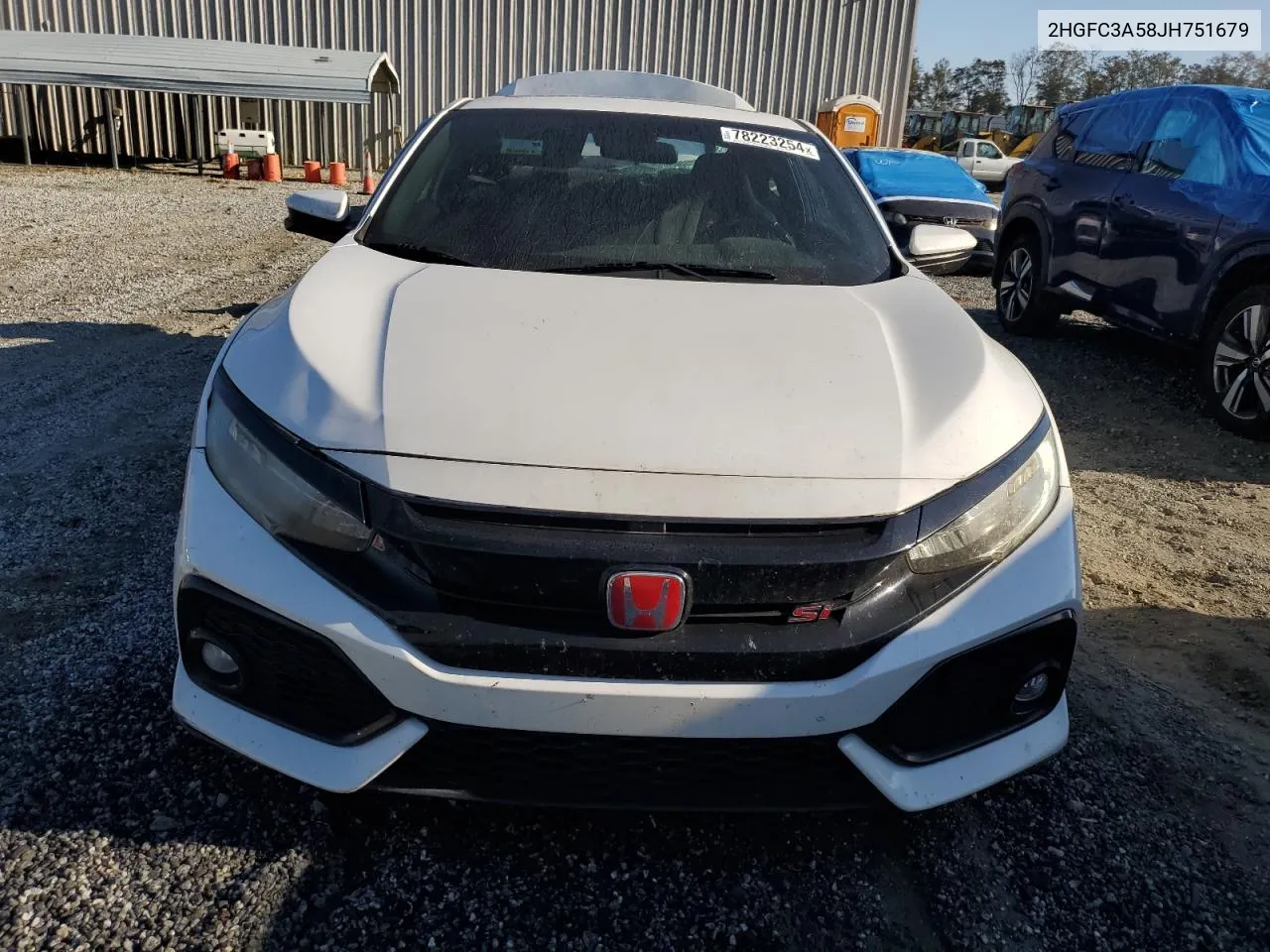 2018 Honda Civic Si VIN: 2HGFC3A58JH751679 Lot: 78223254