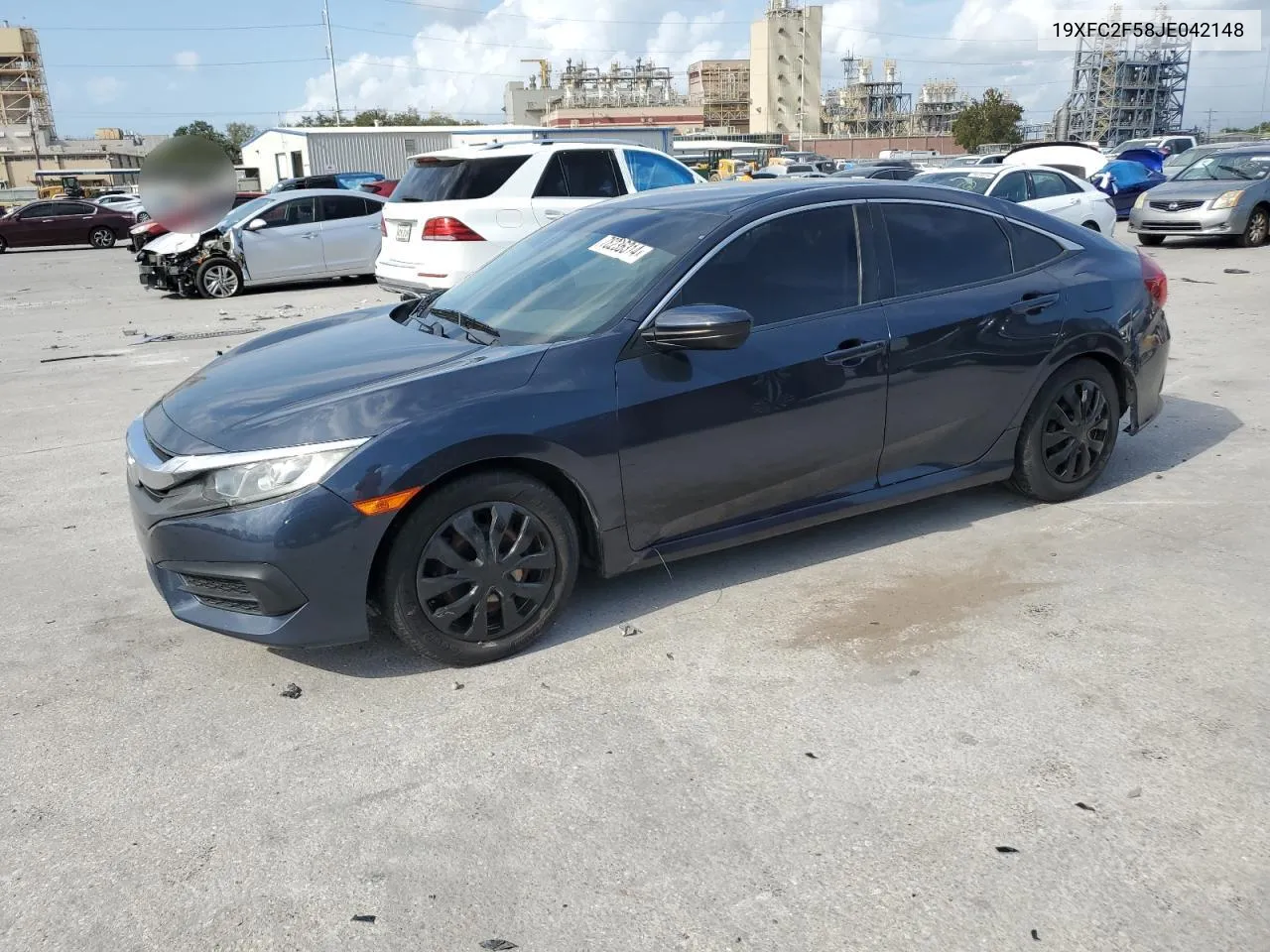 2018 Honda Civic Lx VIN: 19XFC2F58JE042148 Lot: 78236314