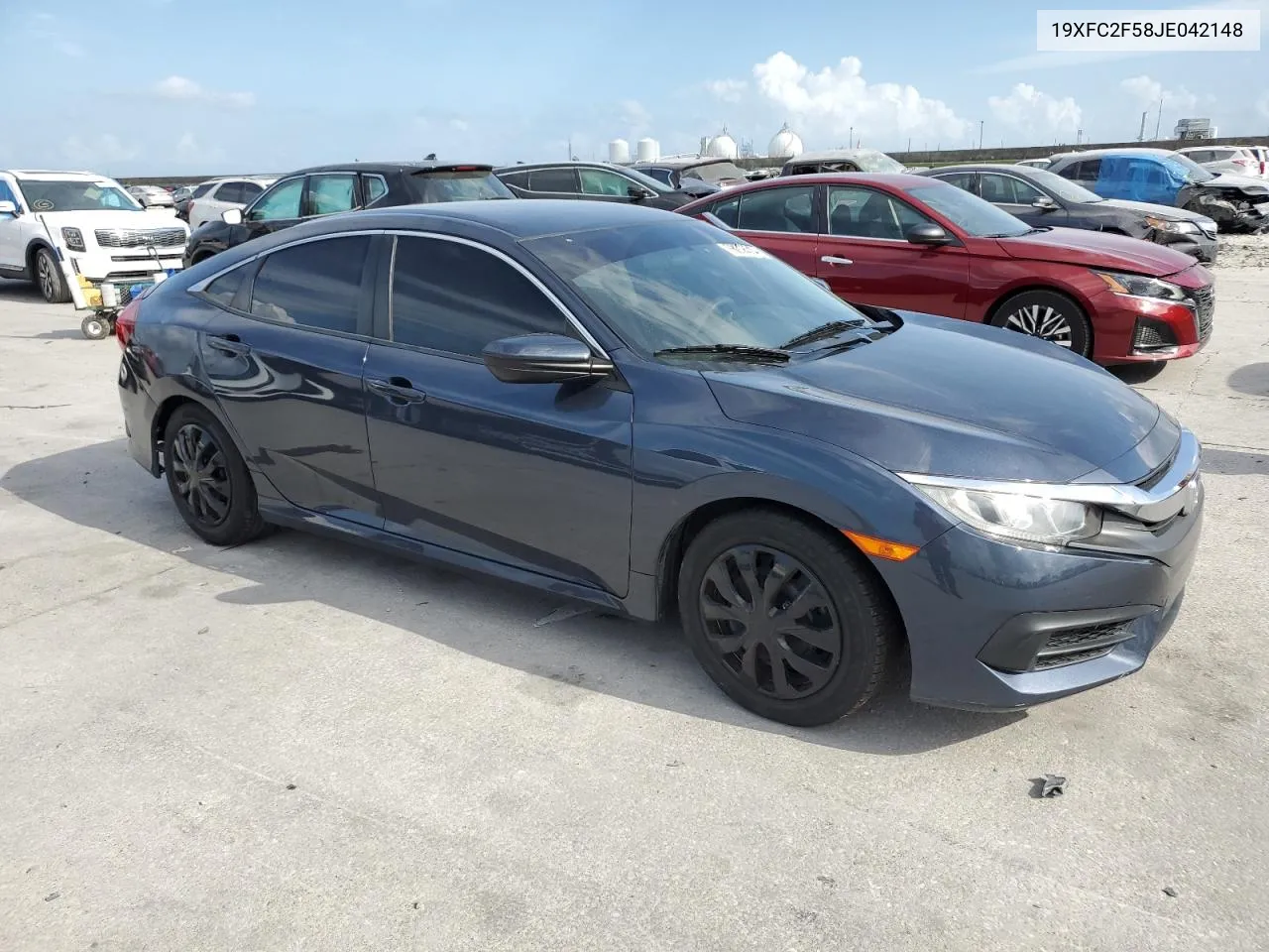 2018 Honda Civic Lx VIN: 19XFC2F58JE042148 Lot: 78236314