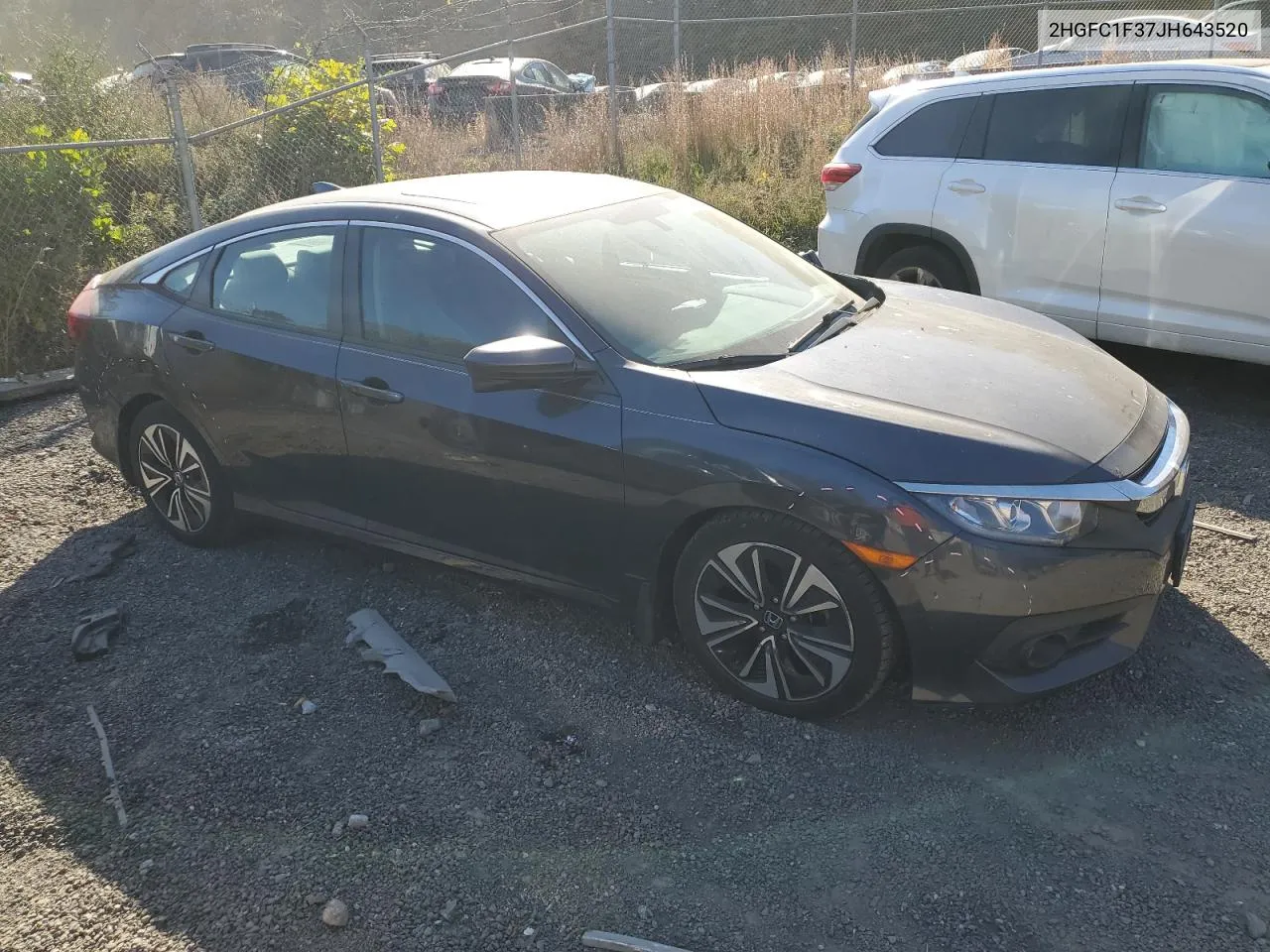 2018 Honda Civic Ex VIN: 2HGFC1F37JH643520 Lot: 78329974