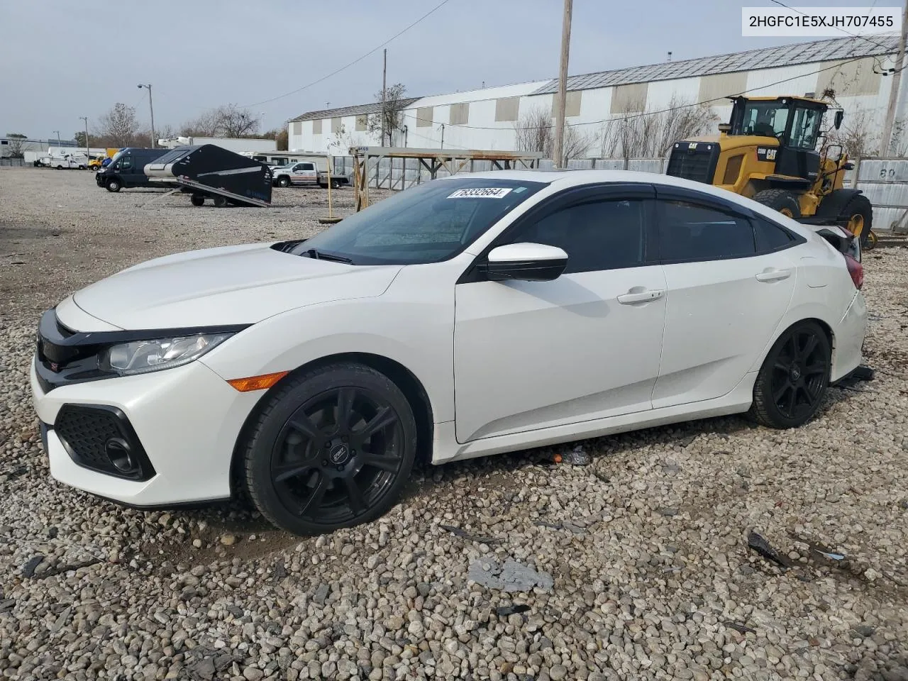 2018 Honda Civic Si VIN: 2HGFC1E5XJH707455 Lot: 78332664