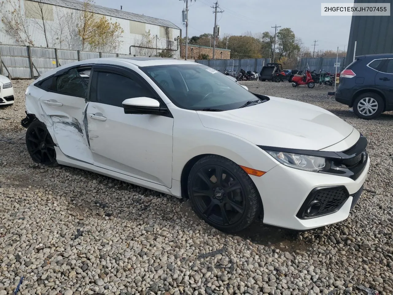 2018 Honda Civic Si VIN: 2HGFC1E5XJH707455 Lot: 78332664