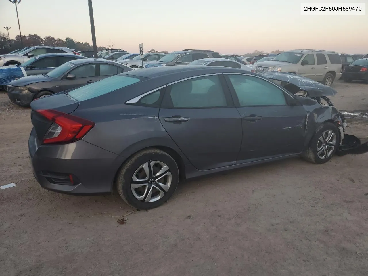 2018 Honda Civic Lx VIN: 2HGFC2F50JH589470 Lot: 78355444