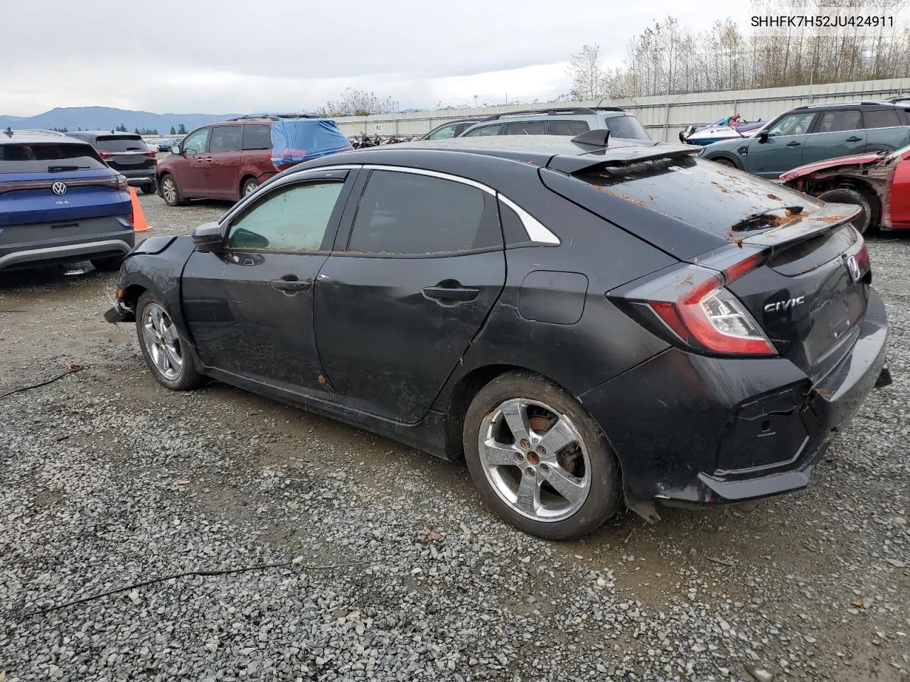 2018 Honda Civic Ex VIN: SHHFK7H52JU424911 Lot: 78534964