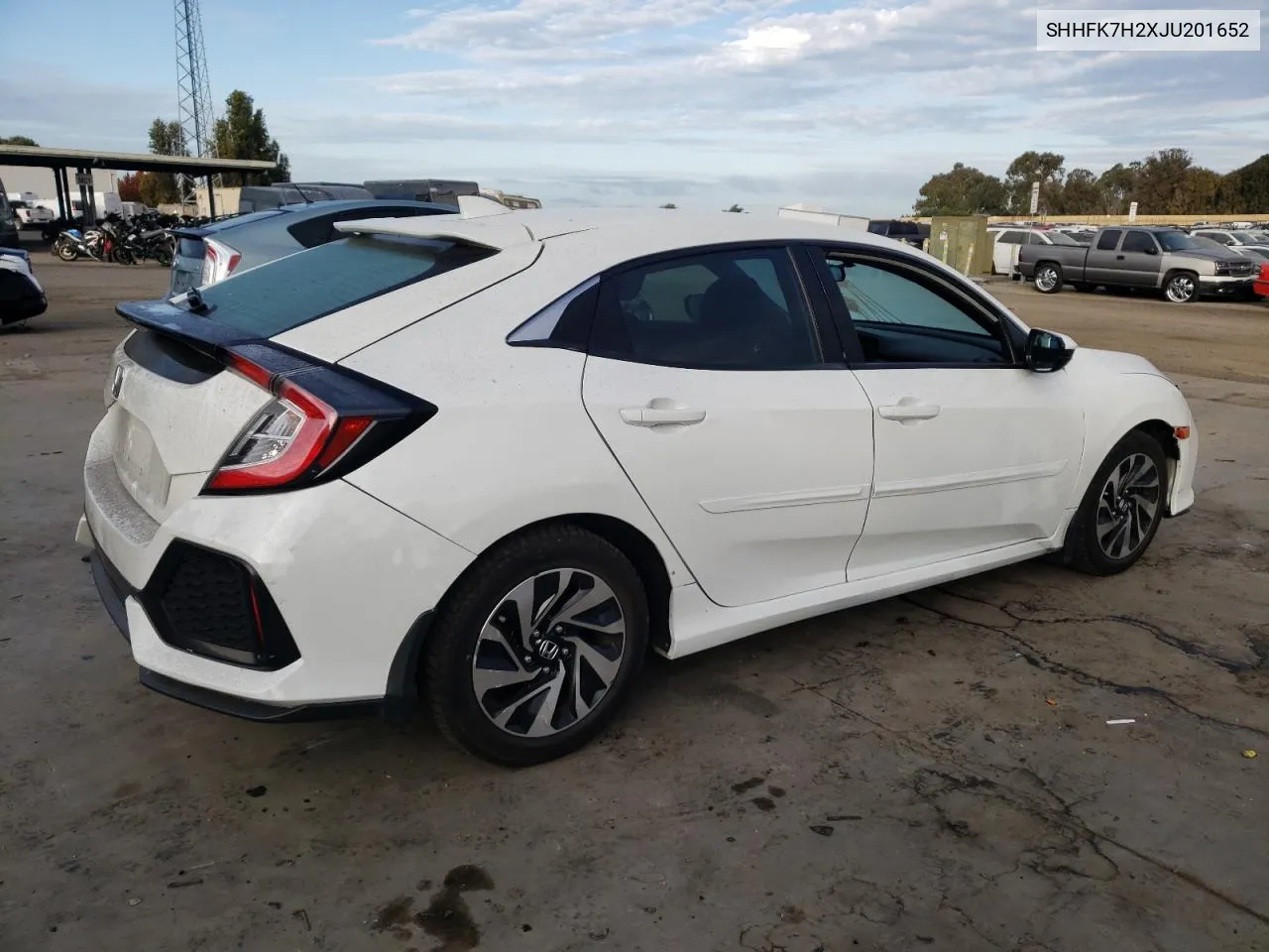 SHHFK7H2XJU201652 2018 Honda Civic Lx