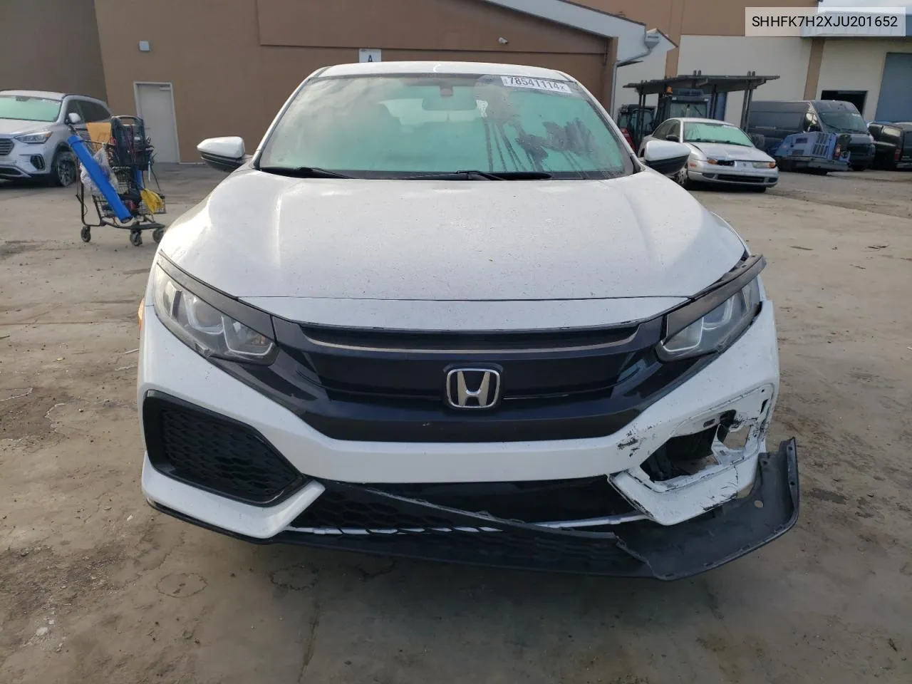 SHHFK7H2XJU201652 2018 Honda Civic Lx