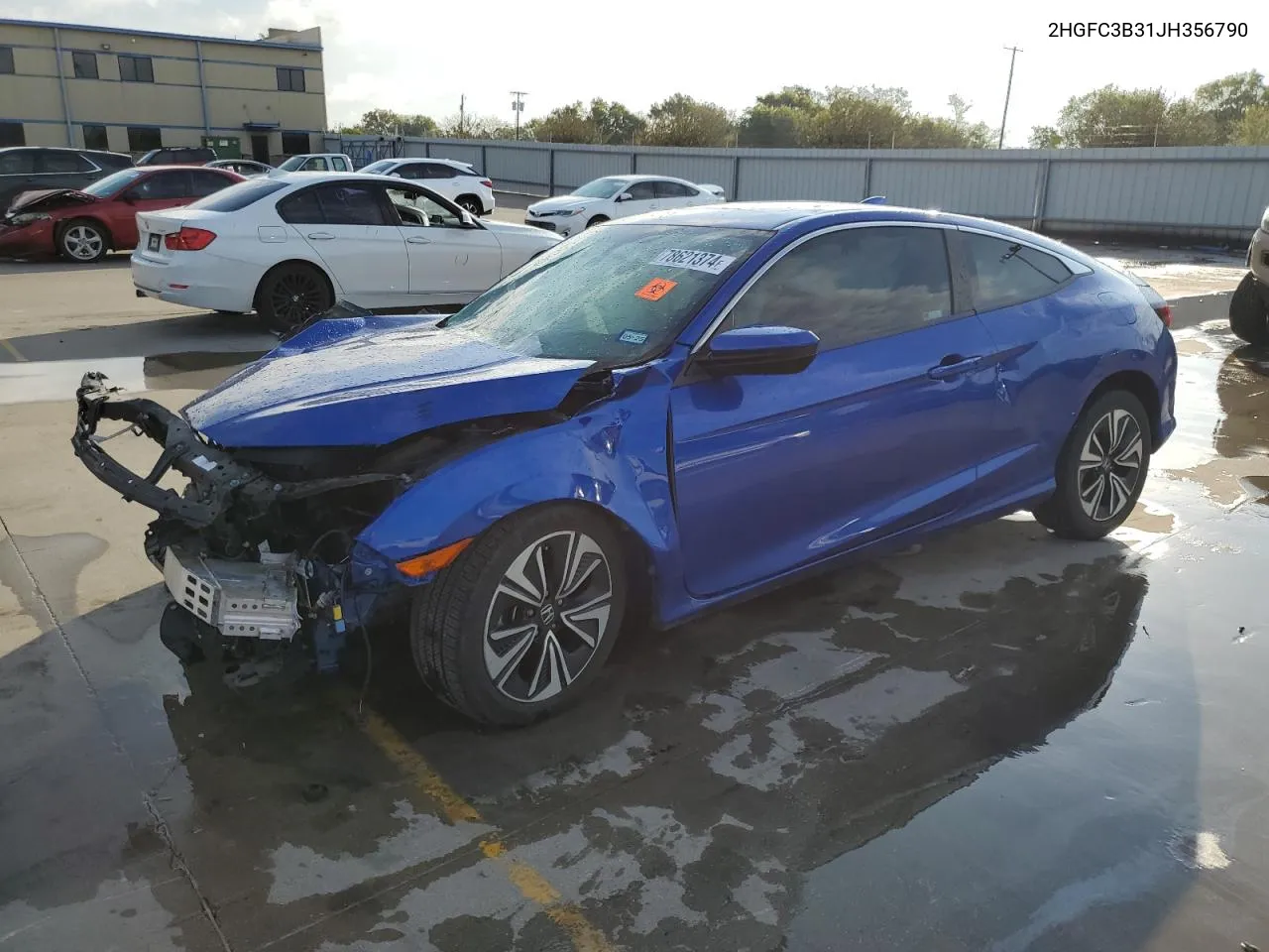 2018 Honda Civic Ex VIN: 2HGFC3B31JH356790 Lot: 78621374