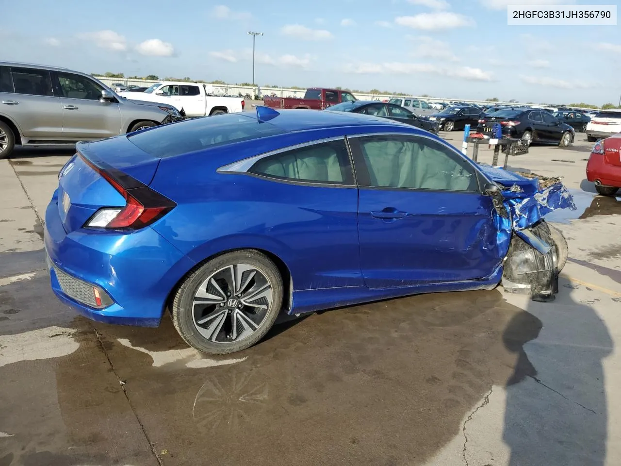 2018 Honda Civic Ex VIN: 2HGFC3B31JH356790 Lot: 78621374