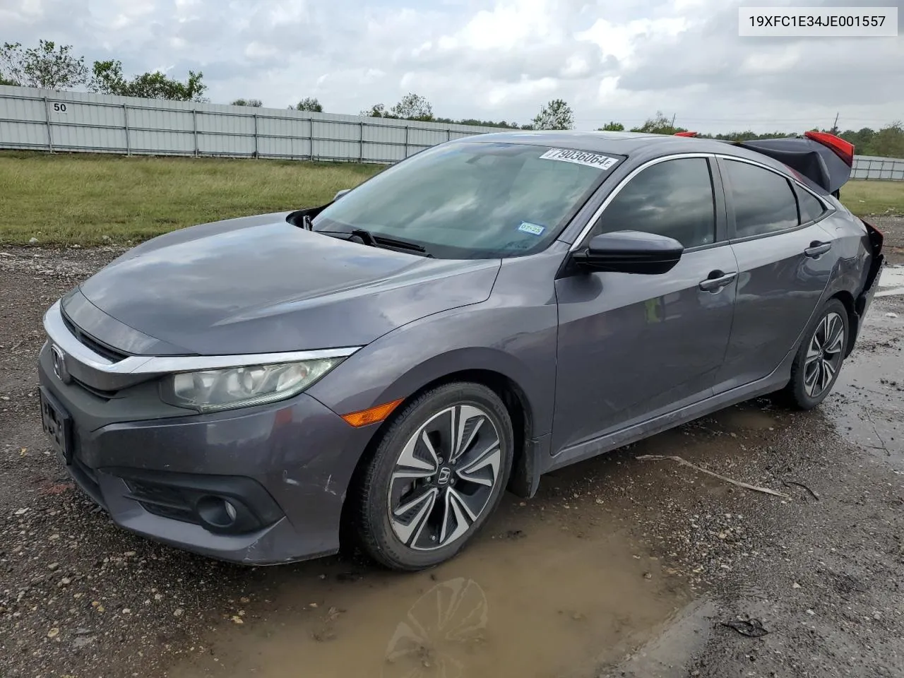 2018 Honda Civic Ex VIN: 19XFC1E34JE001557 Lot: 79036064