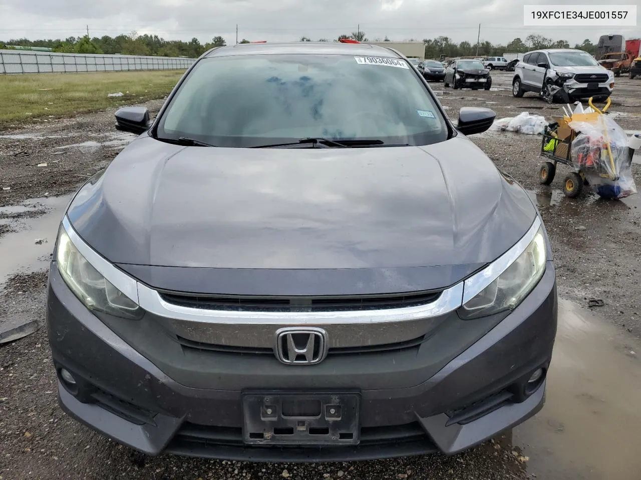 2018 Honda Civic Ex VIN: 19XFC1E34JE001557 Lot: 79036064