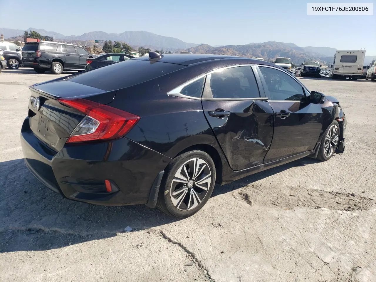 2018 Honda Civic Exl VIN: 19XFC1F76JE200806 Lot: 79056814