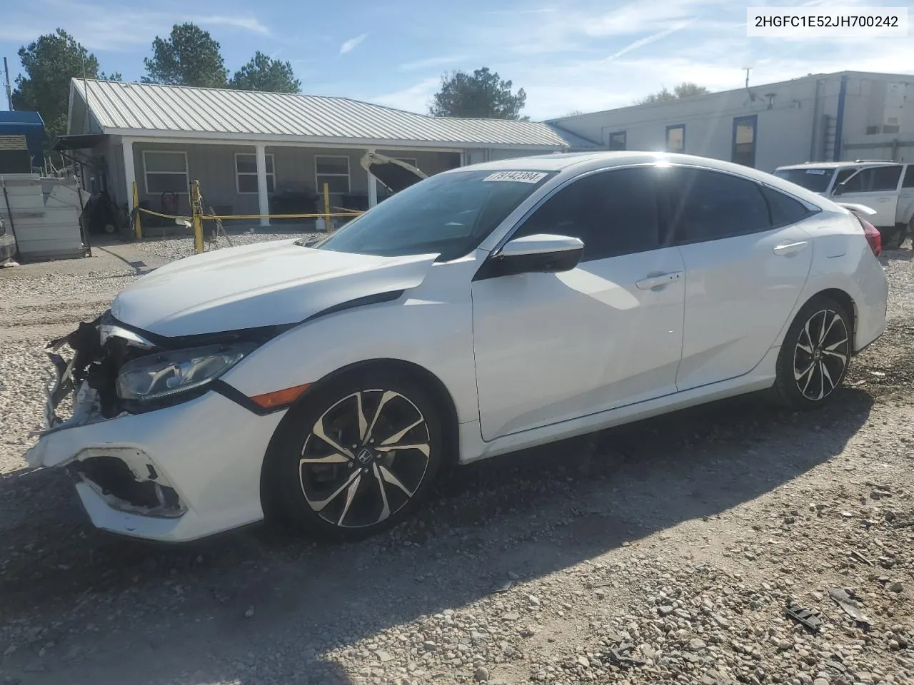 2018 Honda Civic Si VIN: 2HGFC1E52JH700242 Lot: 79142384