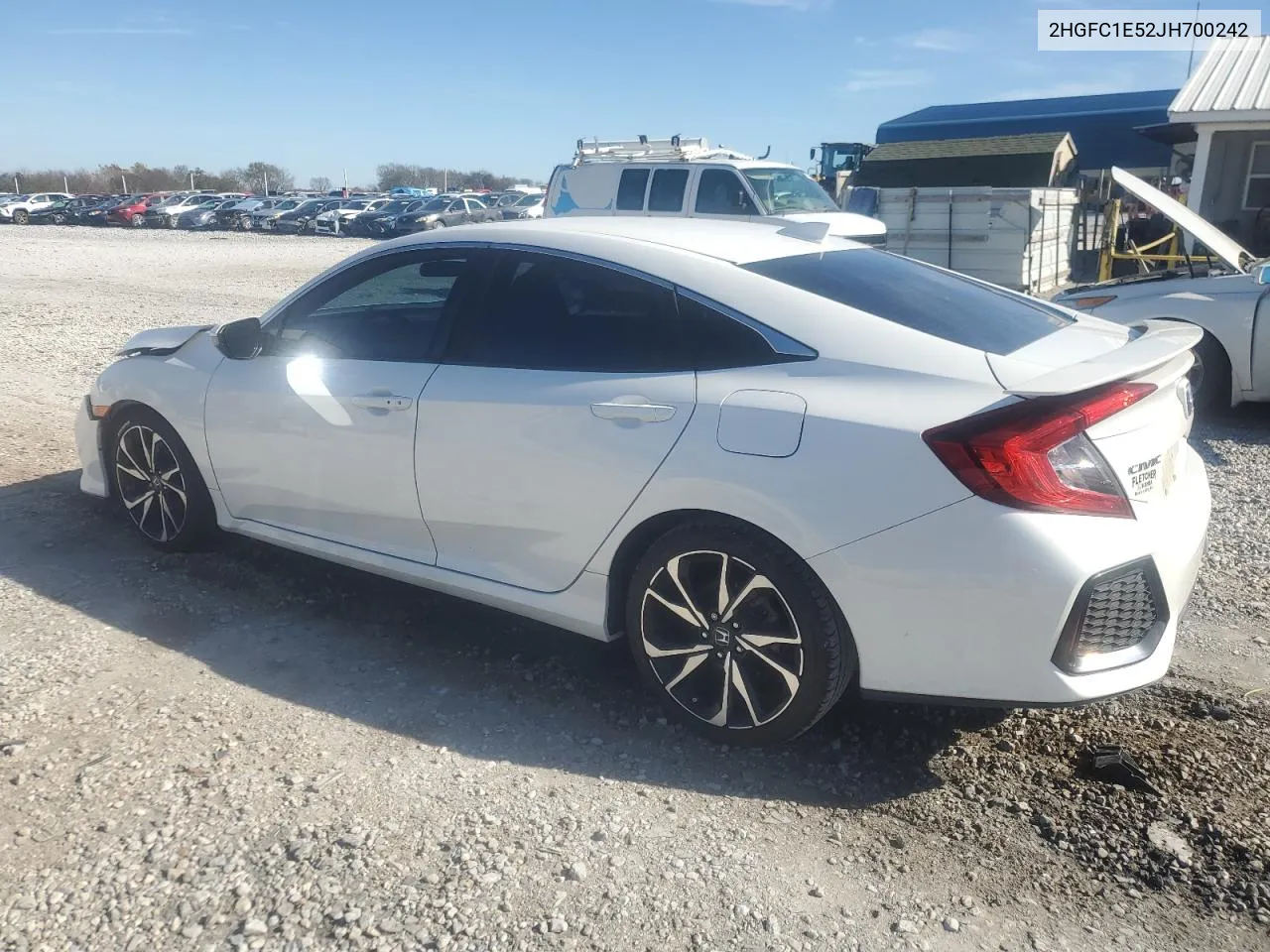 2018 Honda Civic Si VIN: 2HGFC1E52JH700242 Lot: 79142384