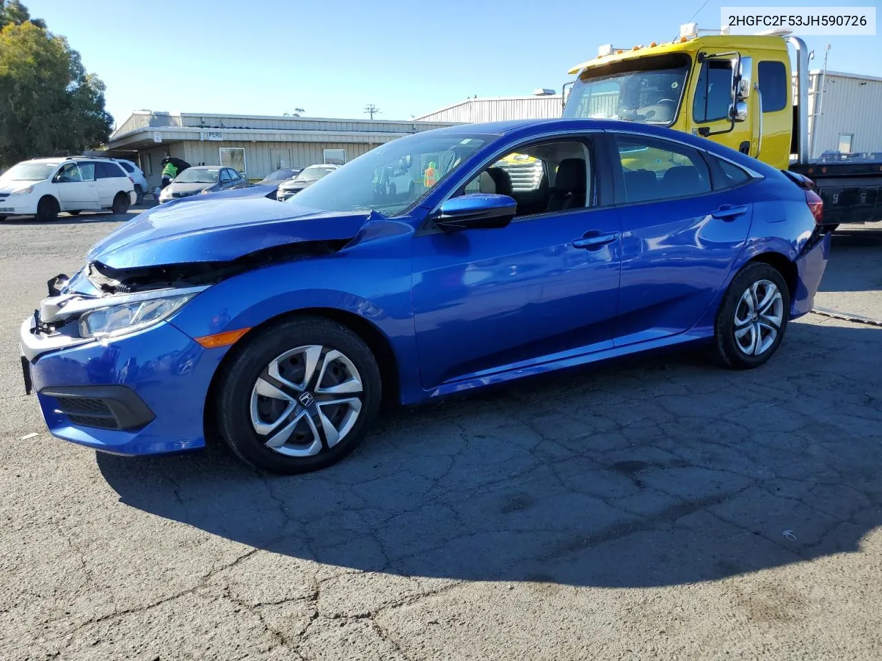 2018 Honda Civic Lx VIN: 2HGFC2F53JH590726 Lot: 79143284